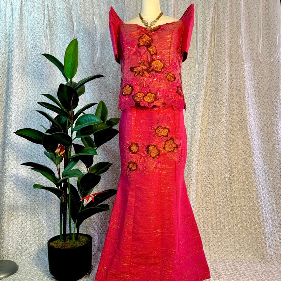 Majestic Vouge Collections | Dresses | Fuschia Pink Inabel Serpentine ...